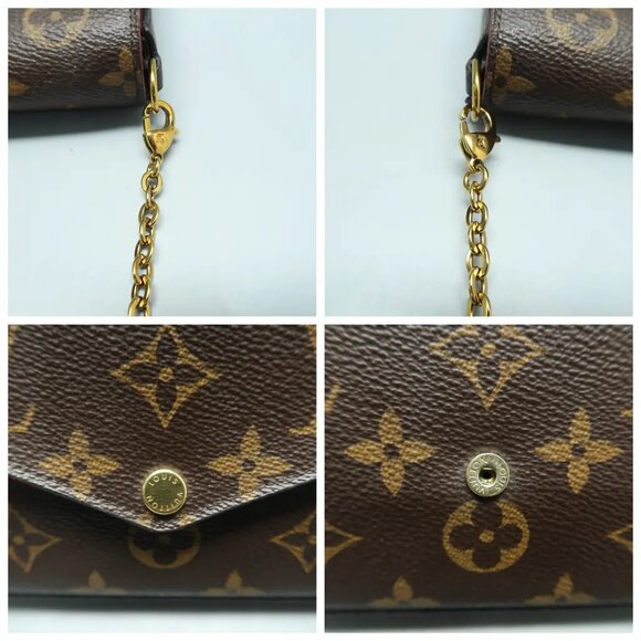 Louis Vuitton Felicie Brown W/P  Monogram Canvas Shoulder Bag 1189-022425 - Picture 8 of 12